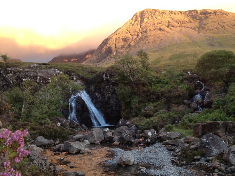 Skye Fairy Pools at sunset (no colour editing!)