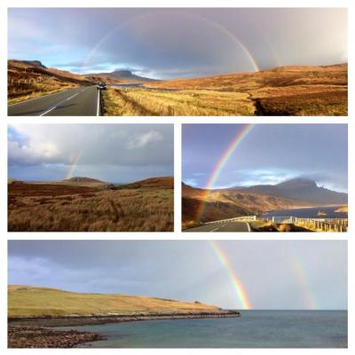 A day full of rainbows. An everyday sight on Skye.