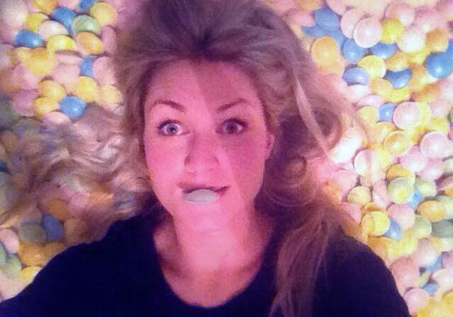 Just rolling around in sweets on the floor. What sugar high?!