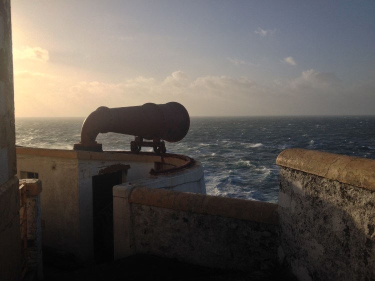 The foghorn at Neist Point Lighthouse