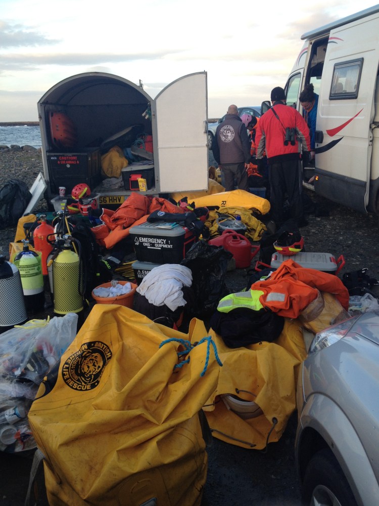 The huge amount of equipment needed to help rescue wildlife