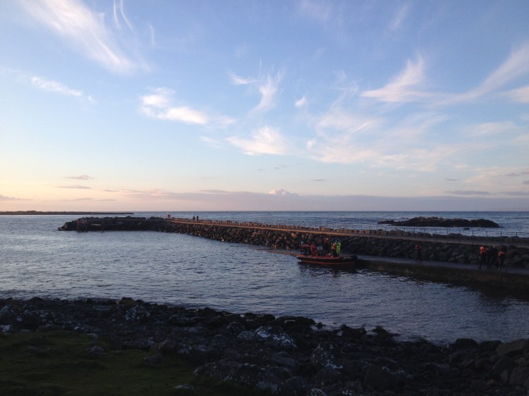 Staffin slipway after the stranding