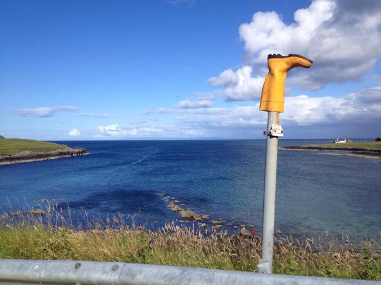 A bright blue Kilmaluag Bay just a few days earlier